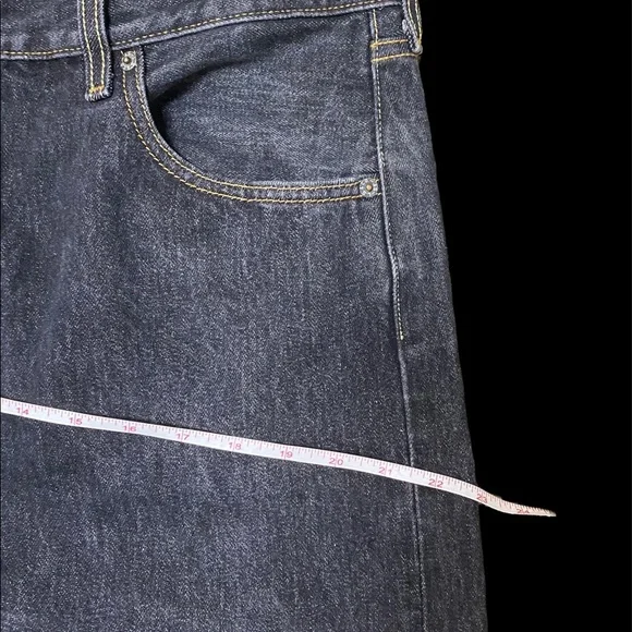 LEVI’S 501 Button Fly Straight Leg Blue Jeans Men's Size 38 x 32 Dark Wash Black - Picture 6 of 11